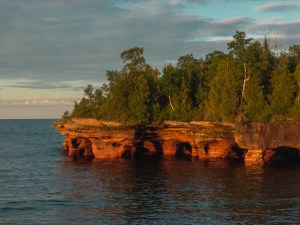 Photo of Devil's Island Sea Caves in Apostle Islands National Lakeshore by Cliff Odendahl.